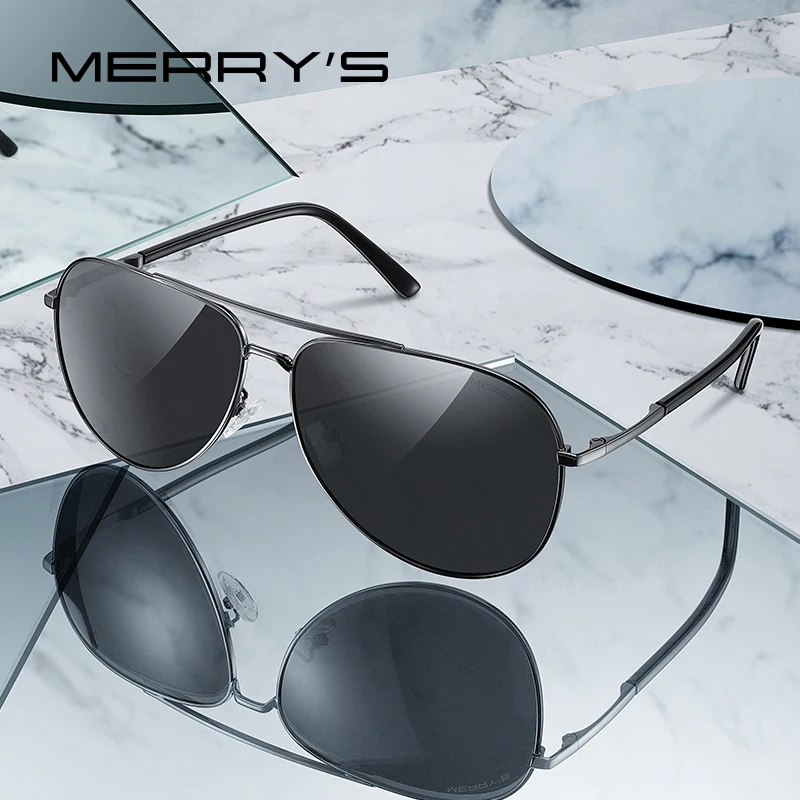 

MERRYS DESIGN Men Pilot Sunglasses For Driving Fishing Classic HD Polarized Mens Eyewear UV400 Protection S8336