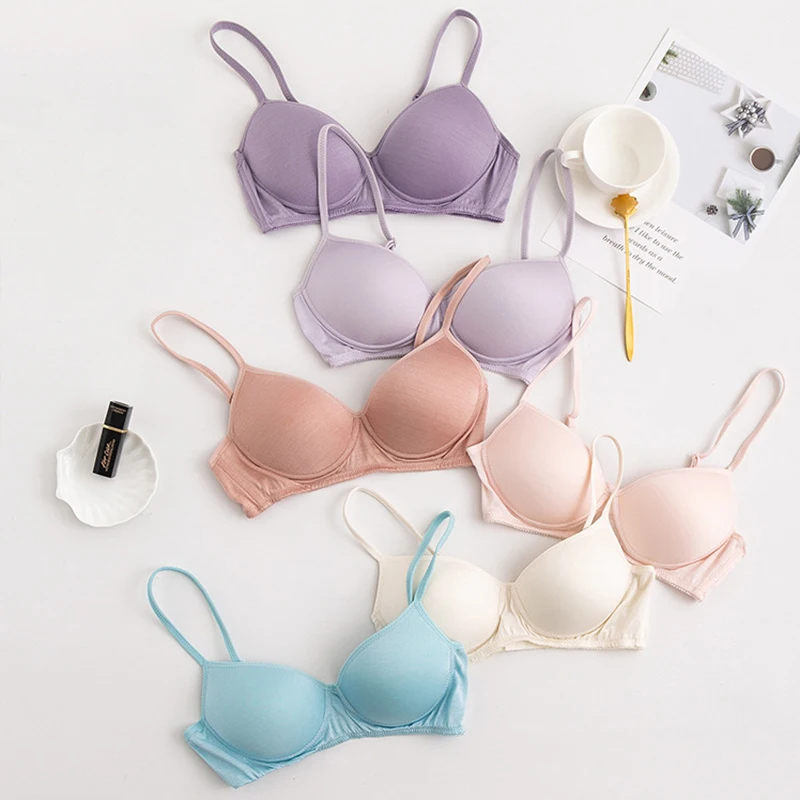 100% Natural silk Sexy Bras for Women Push Up Lingerie Seamless Bra Bralette Wire Free Brassiere Female Underwear Intimates