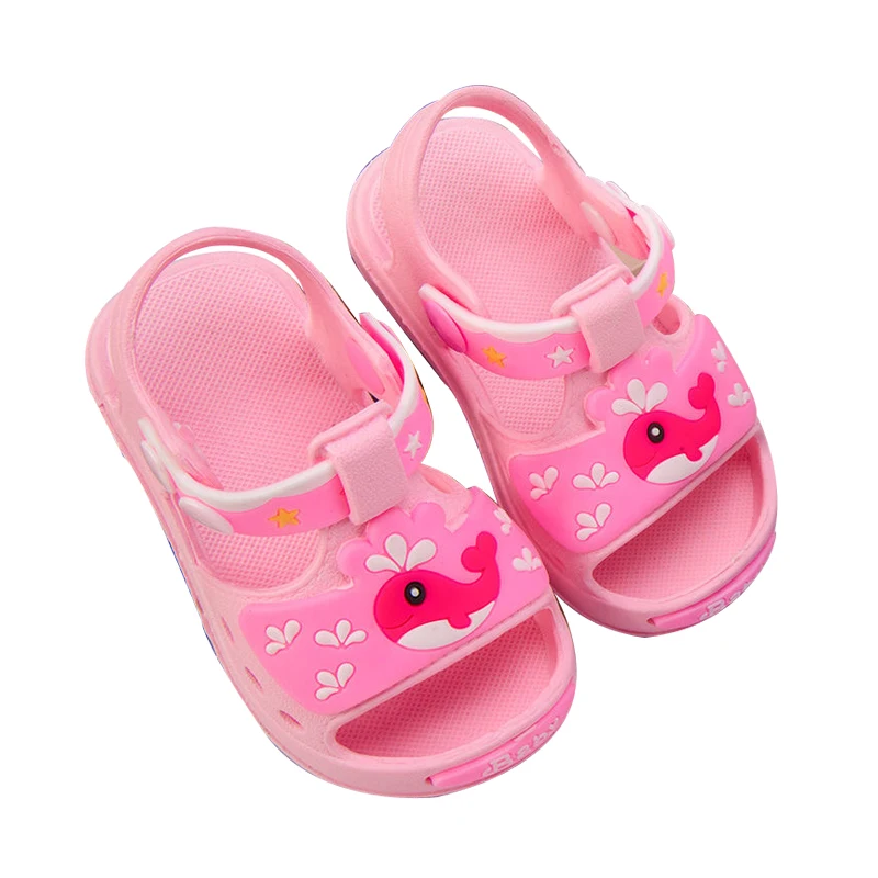 Boys and girls sandals Baotou beach shoes 1-4years old children non-slip soft bottom children's sandals non-slip summer sandals