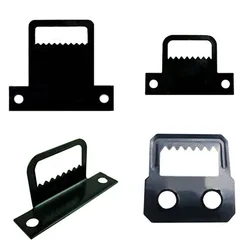 200pcs Black Metal Iron Picture Photo Oil Painting Mirror Frame Sawtooth Saw Tooth Hidden Hanger Hook with Screw