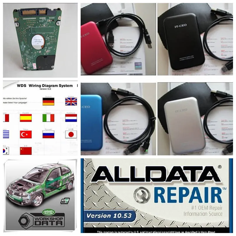 alldata software Atsg vivid workshop el/sa 50 software in 1tb hdd all data 10.53 mitchl 2015