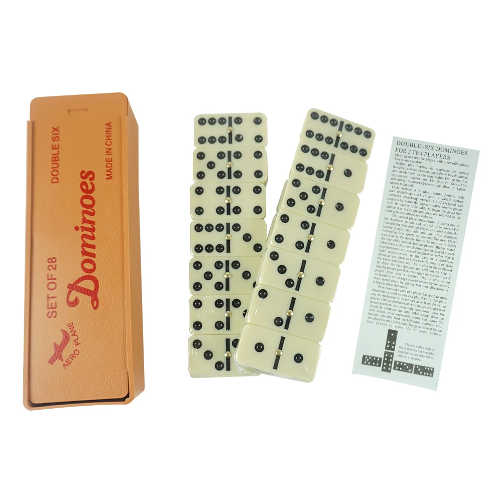 Double 6 Top Quality Professional Dominoes Table Game Set  for Children and Adults