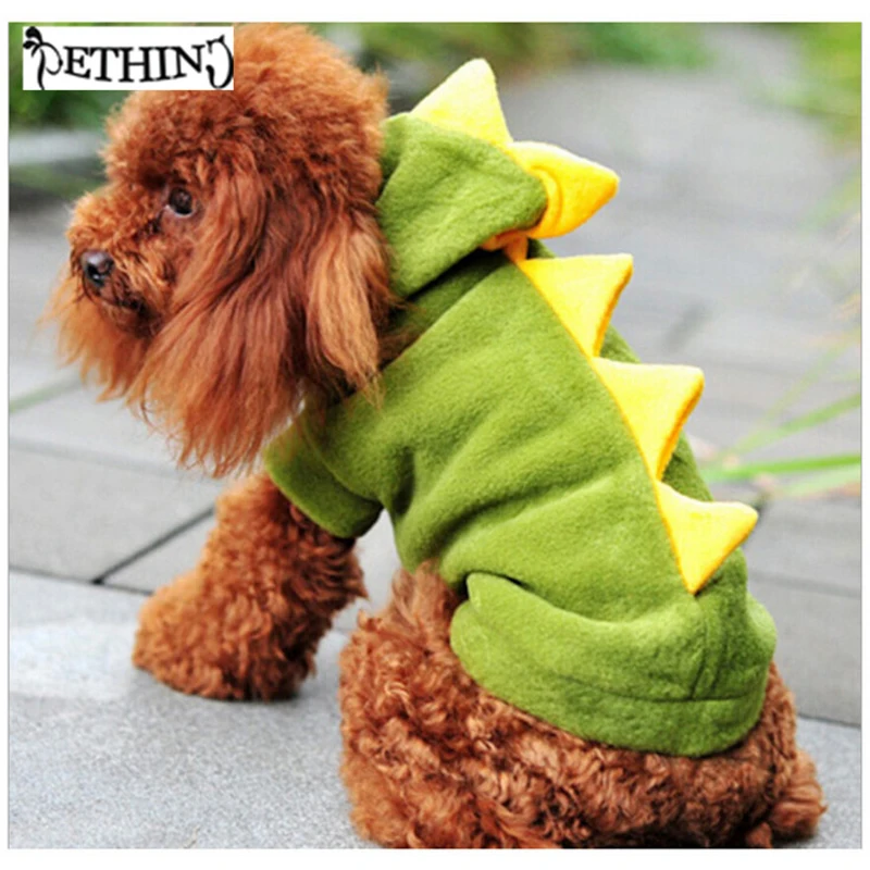 Interesting Pet Dogs Costume Puppy Cat Cute Dinosaur Pretty Hoodie Costumes Puppy Costume Funny Dragon Dog Costume XS-XL