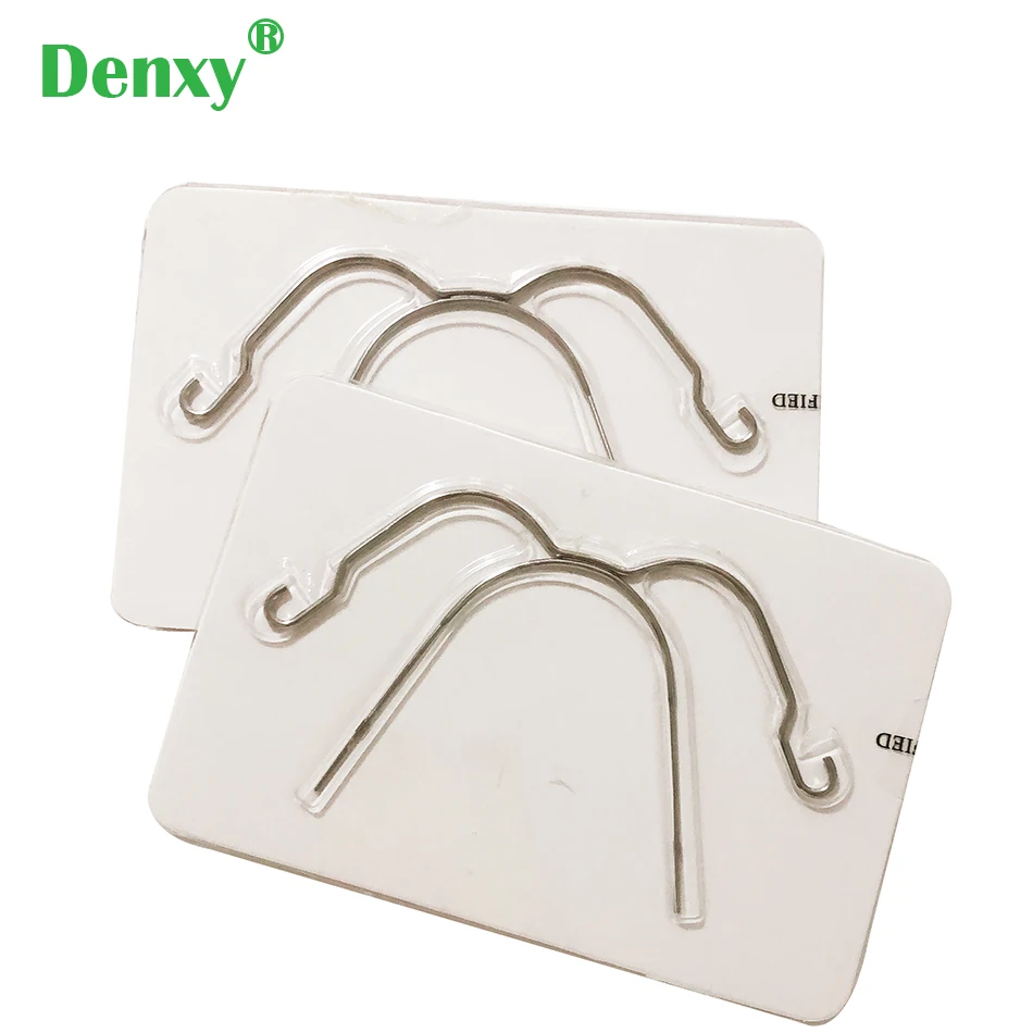 Denxy 3pcs Dental Orthodontic Face Bows Extraoral Face Bow Dental Asymmetry Type Promotion Face Bow Orthodontic Bracket Headgear