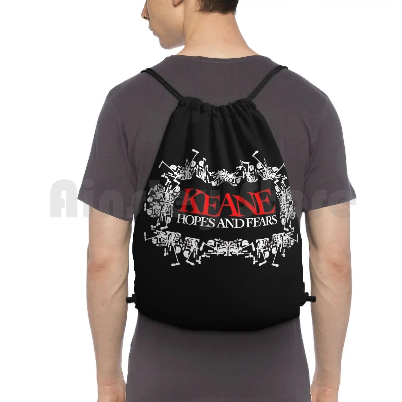 Keane Band Group Band International Is The Best 99art Backpack Drawstring Bags Gym Bag Waterproof Keane Band Group Band