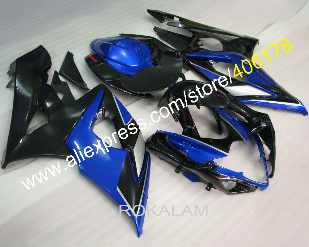 05 06 GSXR1000 K5 Fairing Set For Suzuki GSX-R1000 2005 2006 Blue Black Sport Bike Bodywork Fairing (Injection Molding)