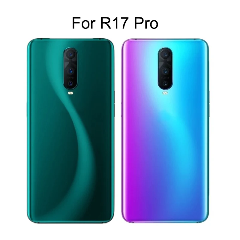 R17 Pro Back Glass Battery Cover For OPPO R 17 Pro Housing 3D Glass Case For OPPO R17 Rear Door Back Cover