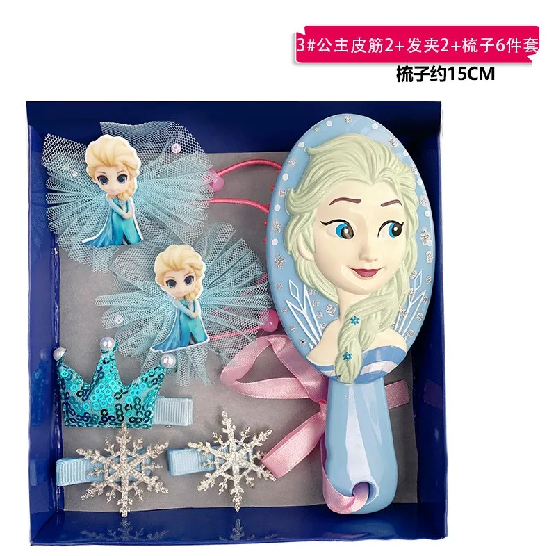 Disney Frozen Elsa Original Figure Makeups Toys Comb Hairpin Rubber Band Set With Box Girls Christmas Gift