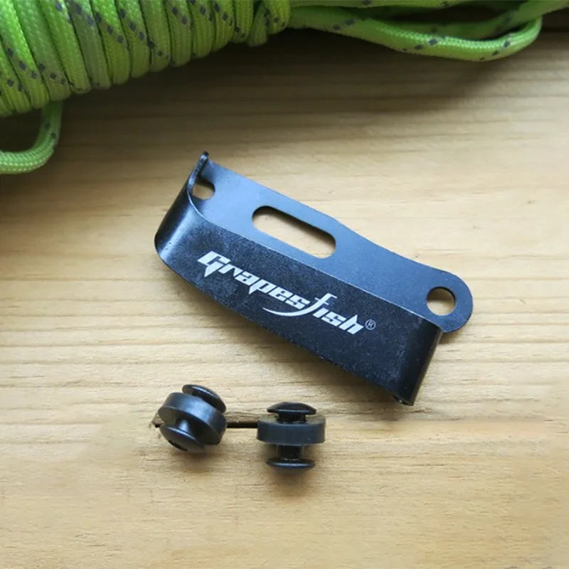 1Set morsetti tascabili in acciaio inossidabile con Clip posteriore per pinze per coltelli strumenti EDC fodero guaina Kydex accessori fai da te strumenti