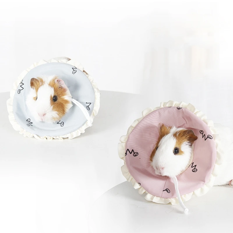 Hamster Protection Cone Neck Recovery Collar Anti-Bite Sratch After Injury Small Pet Elizabethan Collar for Dwarf Guinea Pig Rat