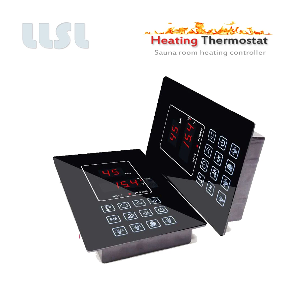 110V 220V 30A 4.5KW Stoom Sauna Verwarming Controller, Configureren Radio, MP3, Verlichting, fan Aansluiting Poorten
