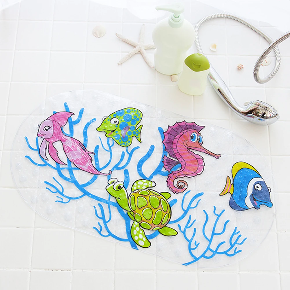 HOT SALES!!! Anti-Slip Bathtub Mats Fish Animal Kid Bathroom Carpet Floor Pad with Sucker Wholesale Dropshipping New Arrival