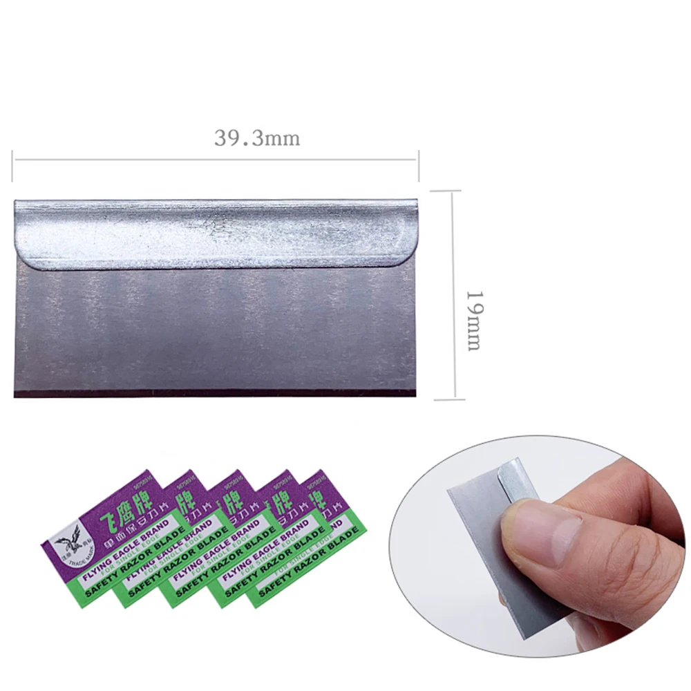 Flying Eagle Marca Lâmina de Barbear de Segurança para Oca Adesivo Remoção Limpeza Ferramenta Reparo Lcd 50 Peças 10 Caixa