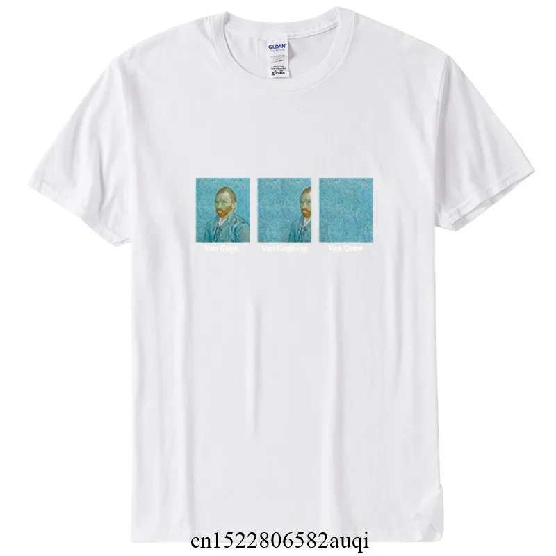 Women Van Gogh Van Goghing Van Gone Cotton Tshirt Girl Short Sleeve Size T Shirt Female Soft 90S Harajuku Tshirt,Drop Ship