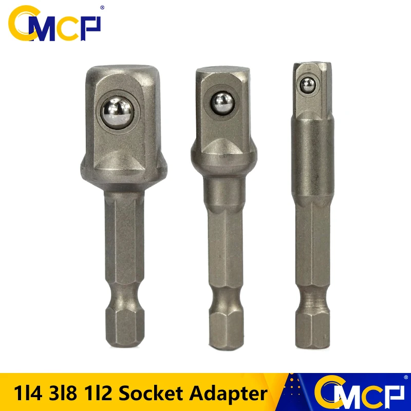 

CMCP Socket Adapter Hex Shank 1/4" 3/8" 1/2" Extension Drill Bits Bar Hex Bit Set Extension Rod Power Tool Accessories