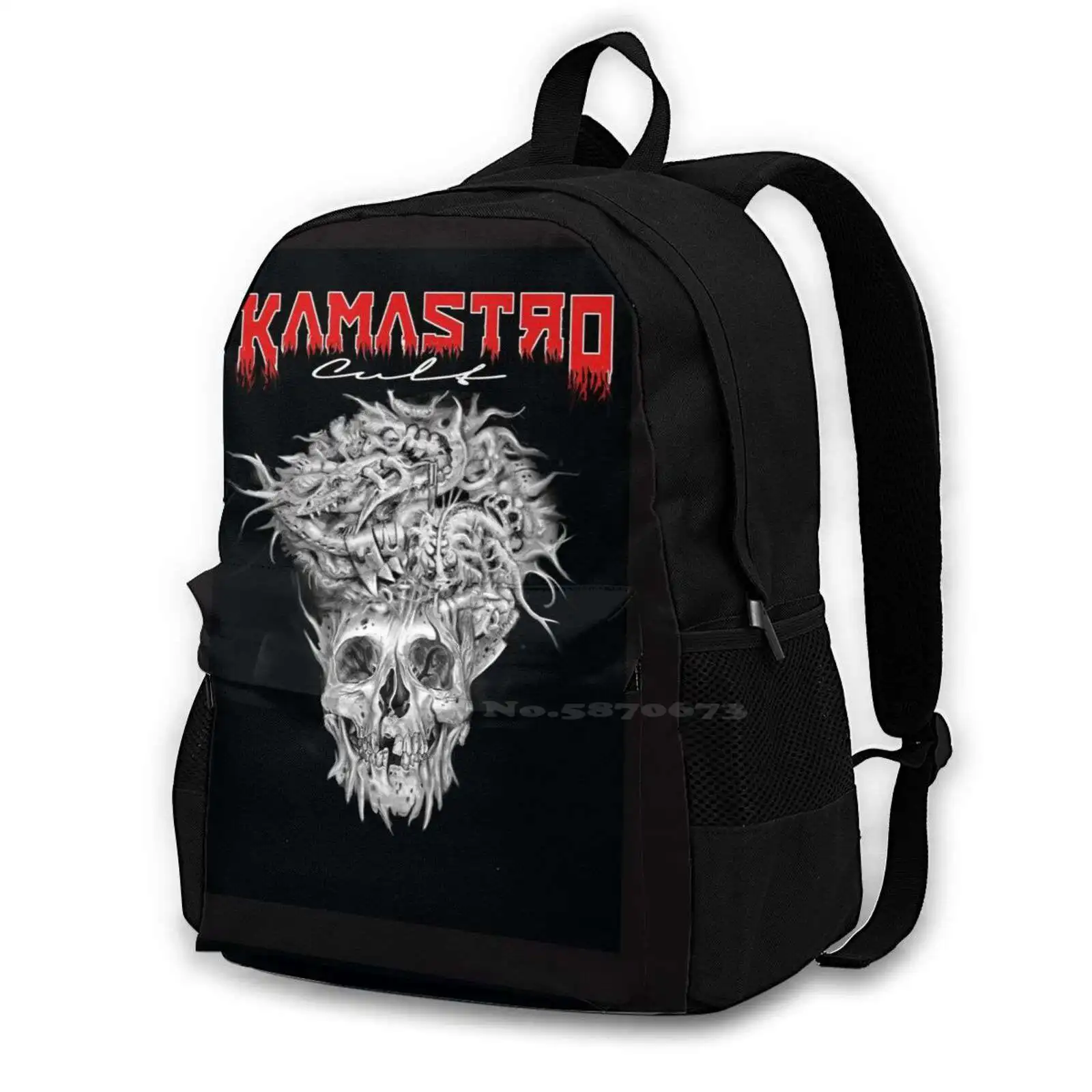 This Skull Is Still Women Men Teens Laptop Travel School Bags Kamastro Skull Cult Movie Fish Dragon Bone Crown Animals Insects