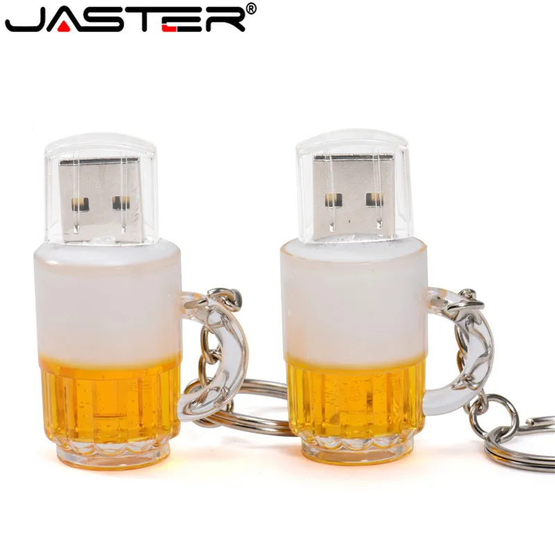 JASTER Coolสร้างสรรค์แก้วเบียร์สไตล์Usb2.0 4GB 8GB 16GBไดรฟ์ปากกาUSB Flash Driveสร้างสรรค์32GB PendriveของขวัญU Disk