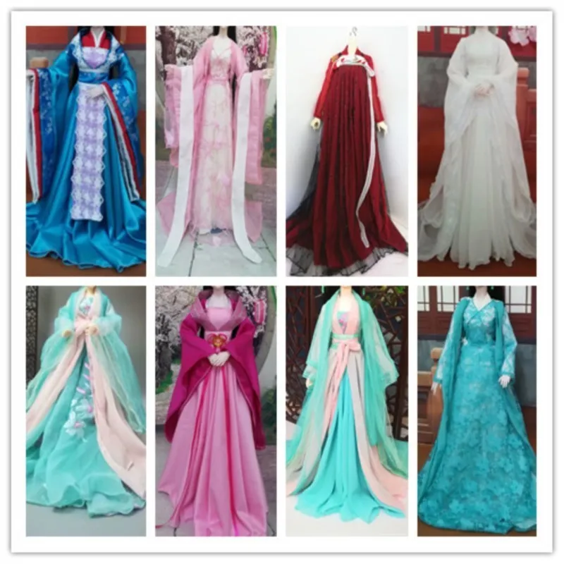 Handmade 60cm  1/3 1/4 1/6  BJD Doll Clothes Chinese Style Costume DIY Dress Costume Dress