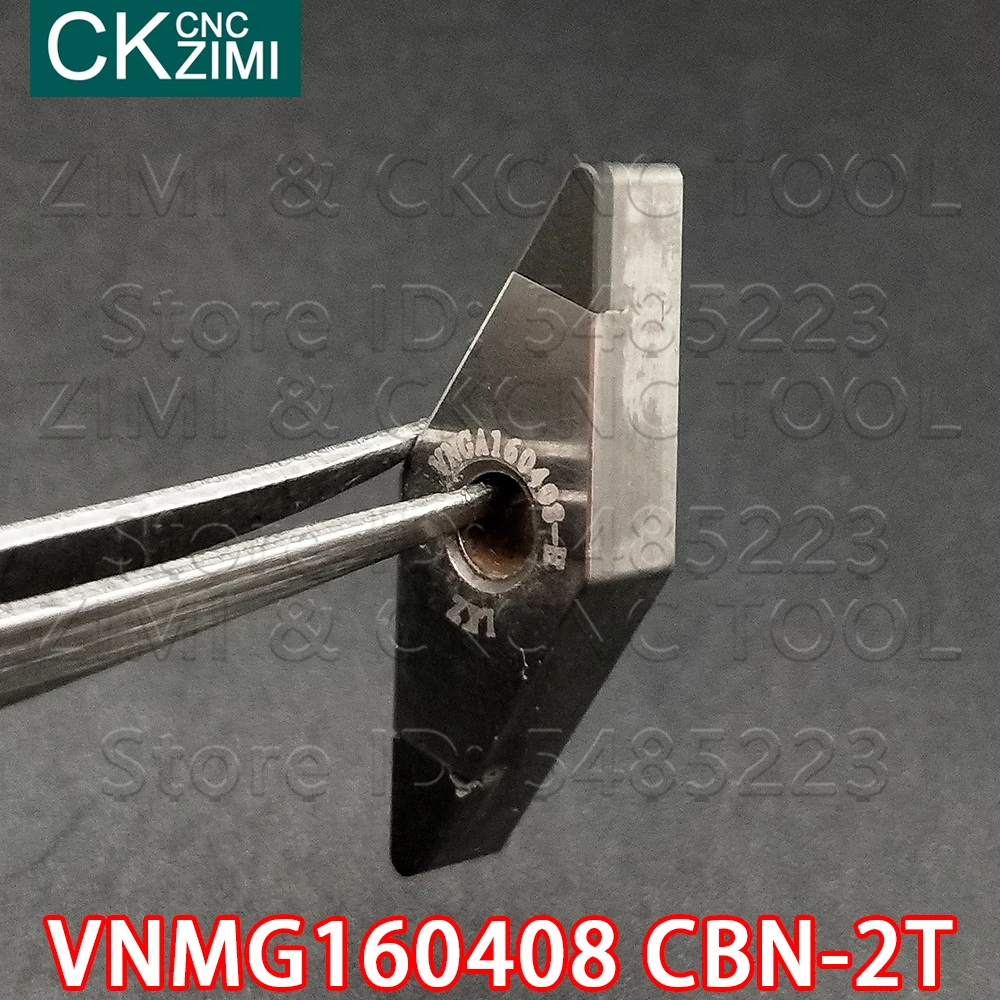 VNMG160408 CBN 2T الماس شفرة عالية صلابة 2 زاوية مكعب نيتريد البورون CNC الخارجية تحول أدوات حامل مخرطة VNMG للصلب