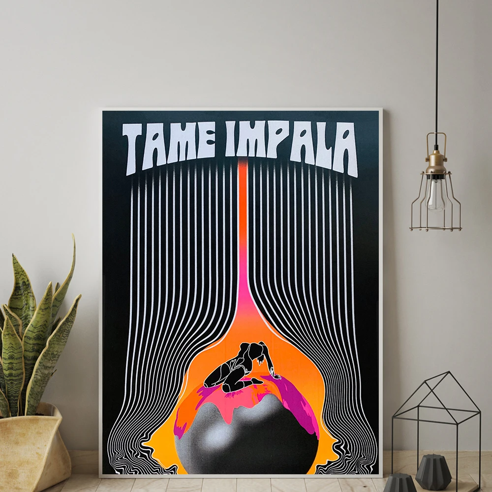 

Modern Fashion Tame Impala Poster and Print The Less I Know The Better Canvas Painting Abstract Wall Art Picture For Living Room