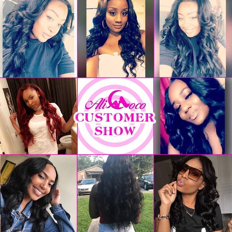 Ali Coco Malaysian Body Wave Hair Bundles 1/3/4 Bundles 8-30 inch Body Wave Deals Non Remy Omber Hair 100% Human Hair Extensions