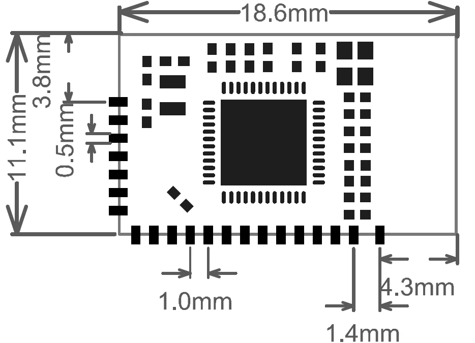 YT52832 Bluetooth Module Uart Iot Communicatie Met (6 Stuks) Nordic NRF52832 Lange Bereik BLE5.0 Nordic 2.4G