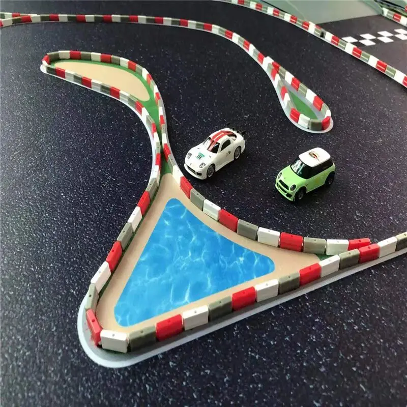 160x90cm Turbo Racing Portable Rubber Mat 1:76 RC Mini Car Track Race for Table Racing