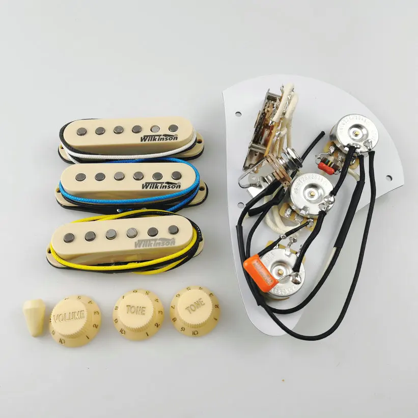 

Electric Guitar Pickups Wilkinson Ainico5 Single coil 60's style Guitar Pickup Apply + 250K Wiring Harness