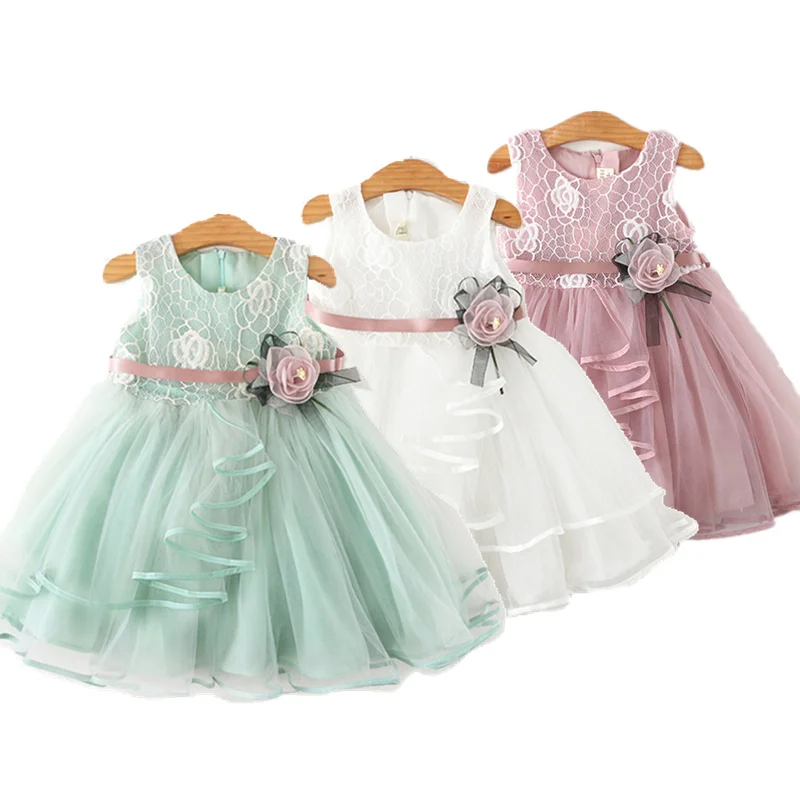 Neonate vestono Costume Casual abiti per bambini per ragazze Flower Baby Dress Girl Party Little Princess Tutu Summer Dress Vestidos