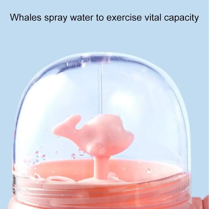 Funny Whale Spray Drinking Cups Cartoon Feeding Bottles with Straws Portable Drinkware Cute Coffee Mugs view 4
