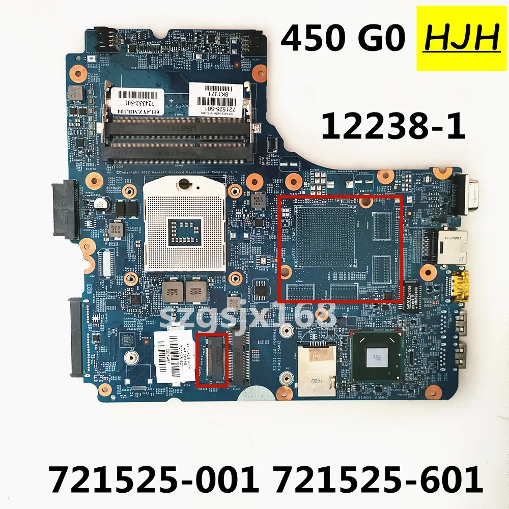 

FOR HP ProBook 440 G0 450 G0 Laptop Motherboard 12238-1 SLJ8E DDR3 721525-501 721525-601 721525-001 100% Test Working