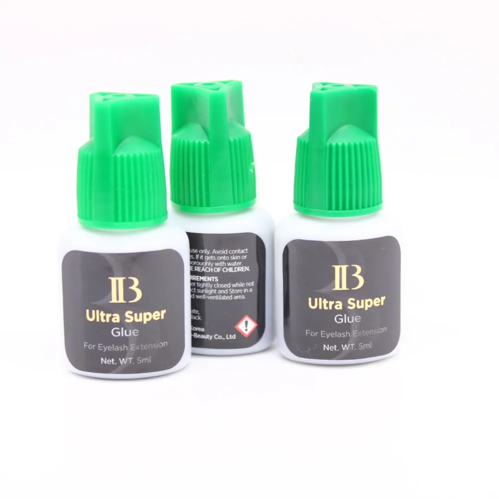 IB Ultra Super Glue para Extensão de Cílios, Original, Coréia, Profissional, Individual, Secagem Rápida, Cílios Fortes, 10 Garrafas, 5ml