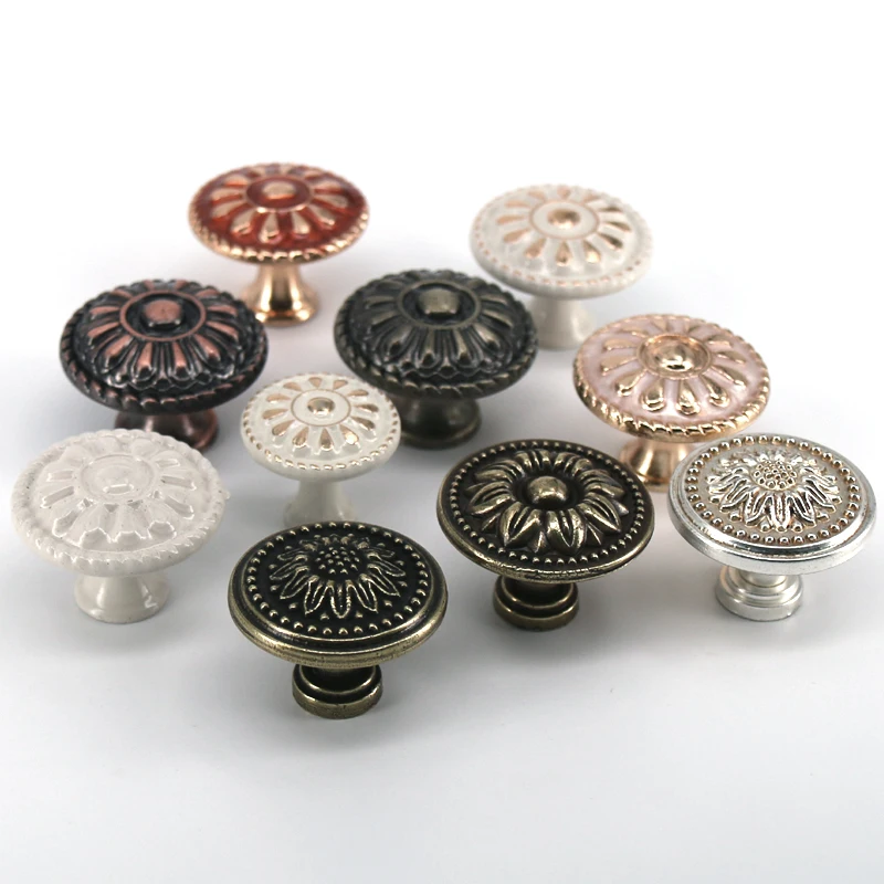 1PC decorative zinc alloy drawer Knobs bedroom furniture handles and knobs European Cabinet Cupboard Closet Pulls