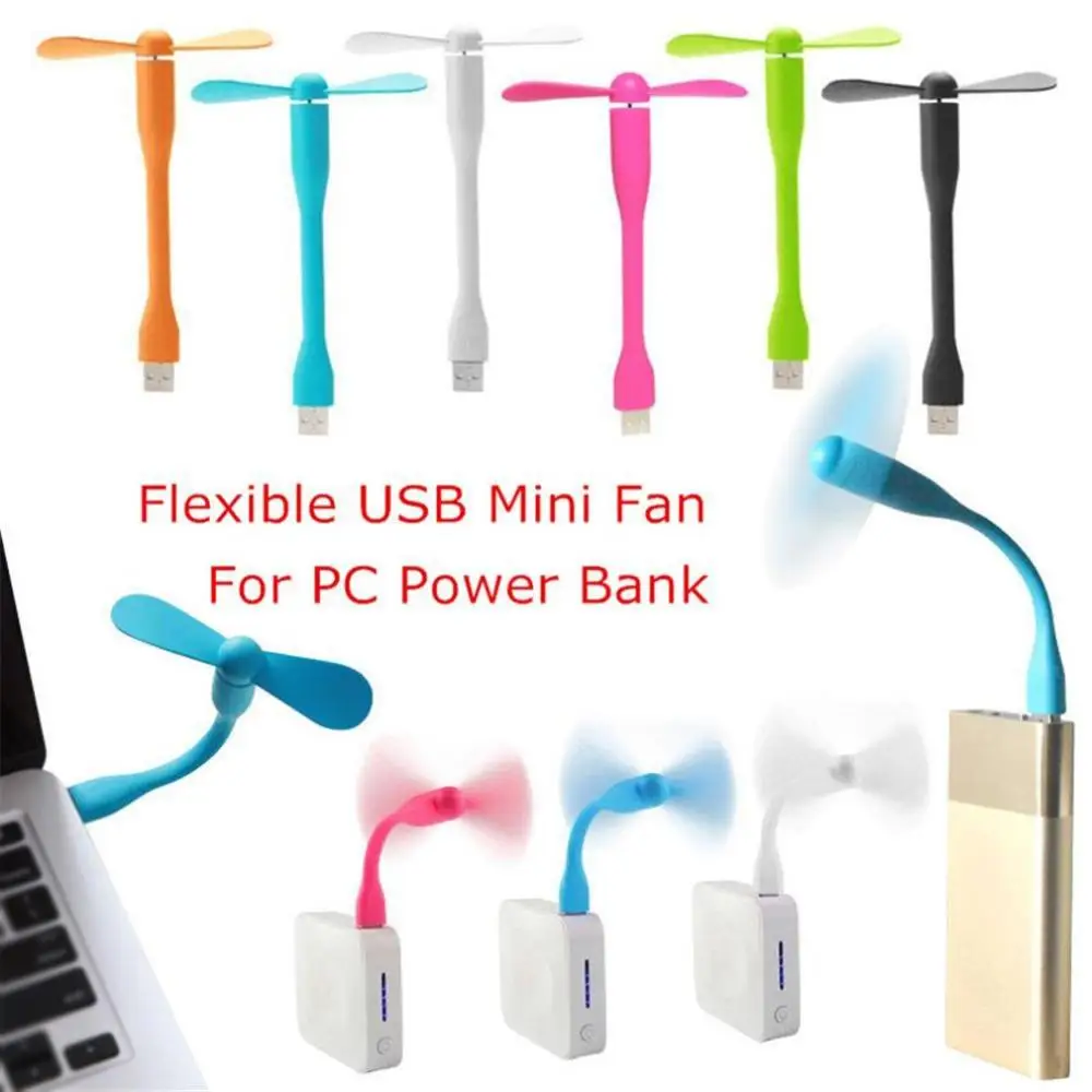 

Flexible Mini Usb Fan Portable Detachable Cooling Fan Usb Devices For Laptop Desktop PC Computer Power Bank