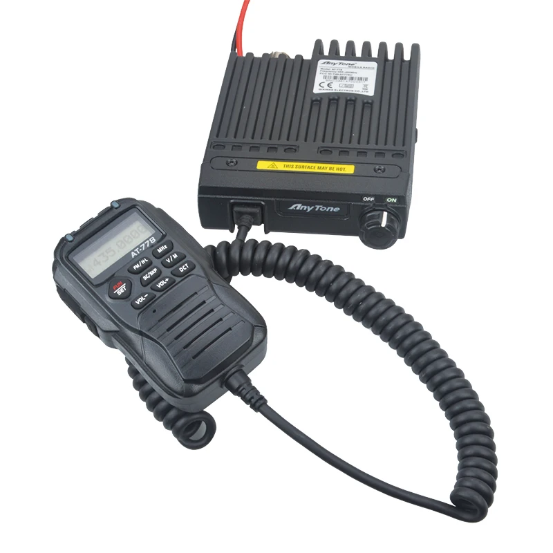 Anytone AT-778 UHF 400-480MHz 512CH 25 vatios mini FM radio Móvil amateur transceptor móvil analógico