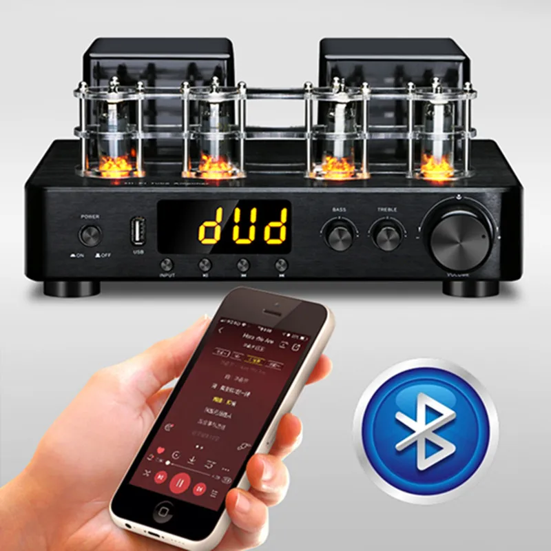 PMA-655 AC220V 100W + 100W 6F2 домашний Bluetooth 5,0 APE декодирование без потерь HIFI трубчатый усилитель коаксиальное волокно USB вход