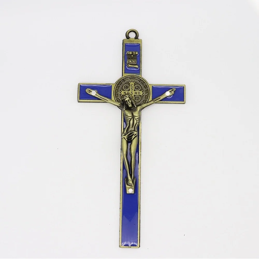 Exorcism Cross Saint Benedict Crucifix Jesus Zinc Alloy Material Accessories Catholic Supplies Cross