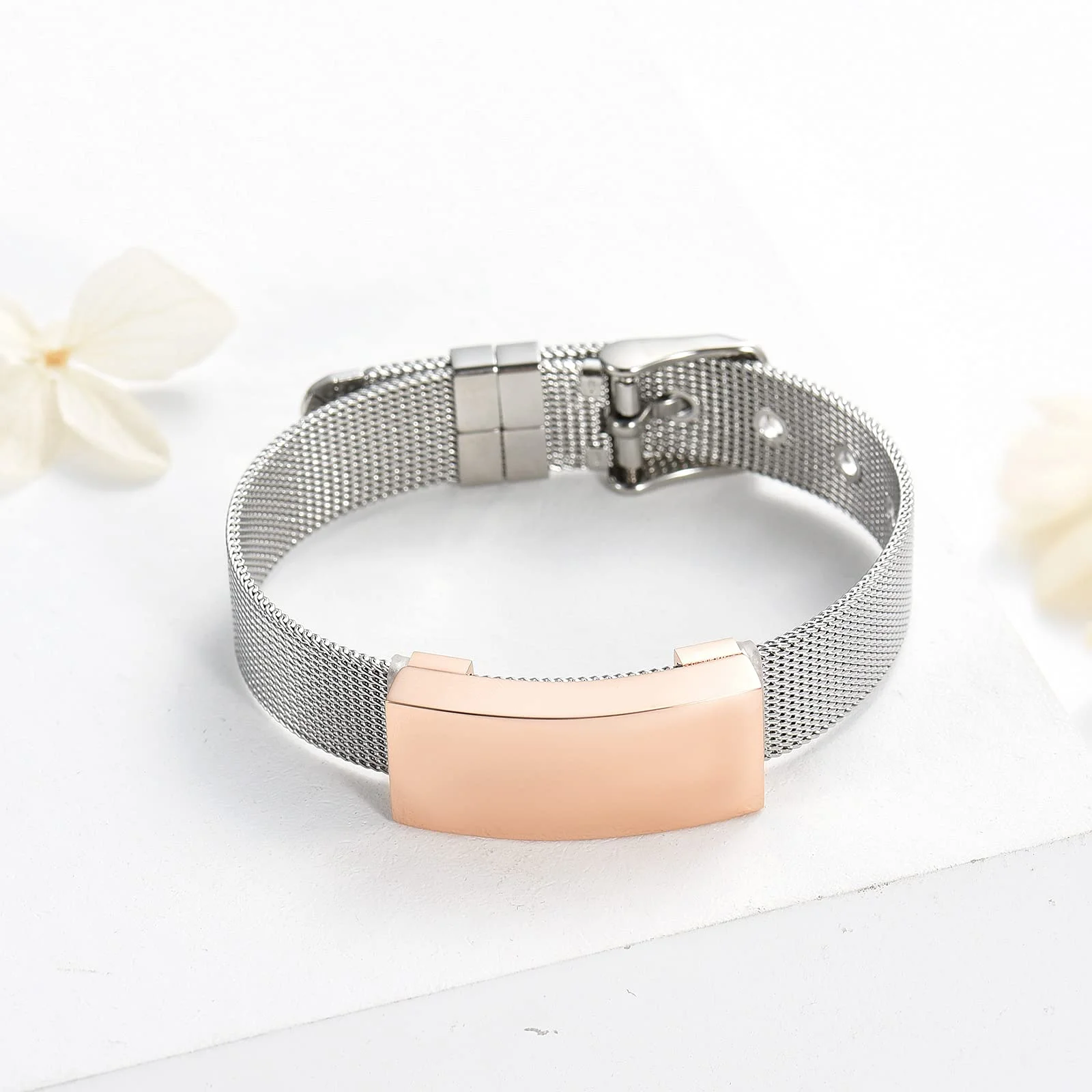 Always In My Heart Cremation Jewelry Urn Bracelet for Ashes Personalized Watch Band Urn Bangle for Women Men Memorial Keepsake