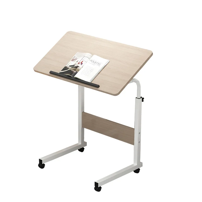 Lazy Bedside Tables Computer Desk Table Shelves White Stand Riser Computer Desk L Shaped Mesa Plegable Office Furniture OF50CC