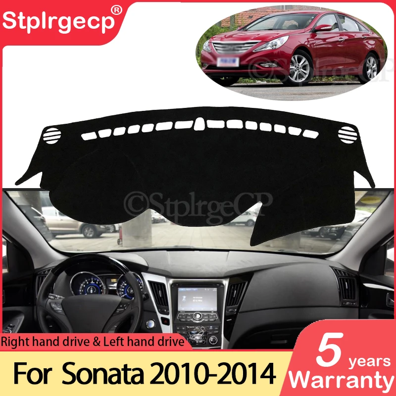 for Hyundai Sonata EF NF YF LF 2010~2014 Anti-Slip Mat Dashboard Cover Pad Sunshade Dashmat Carpet Car Accessories Rug 2010 2016