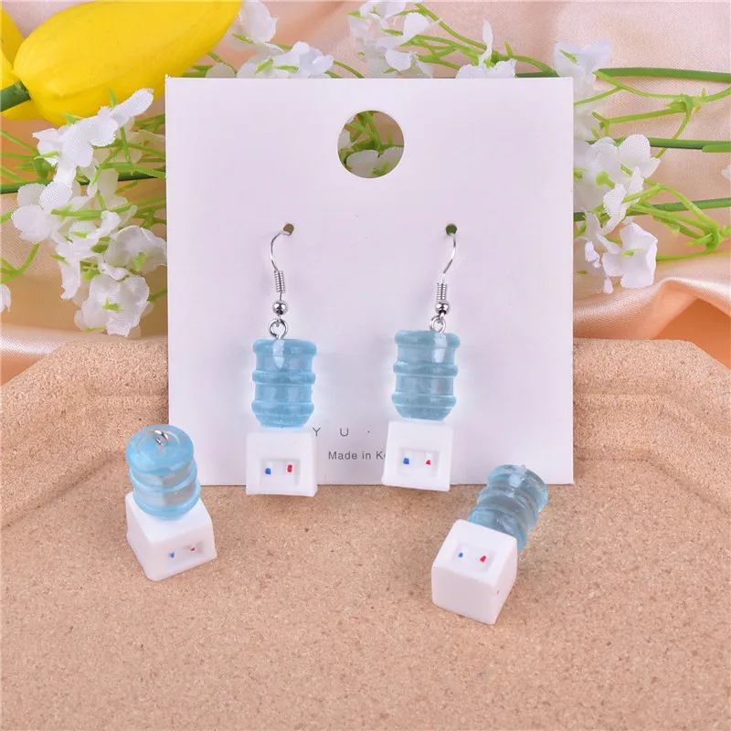 10pcs/pack Dollhouse 3D Drinking Fountain Resin Charms Earring  Bracelet DIY Jewelry  Making