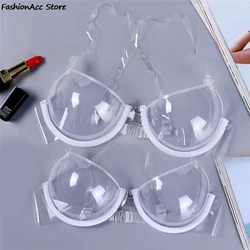 3/4 Cup Transparent Clear Push Up Bra Ultra-thin Strap Invisible Bras Underwear New Sexy Women