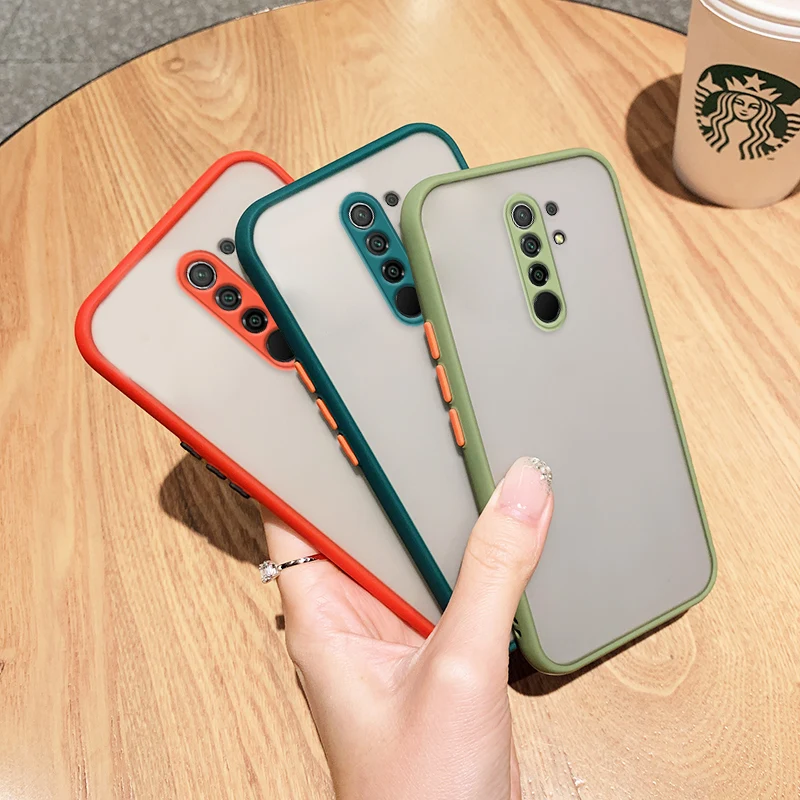 Silicon Candy Color Case For Xiaomi Redmi 9 Case Shockproof Soft edge Cartoon Plain Color Back Cover For Redmi 9 Protection Case