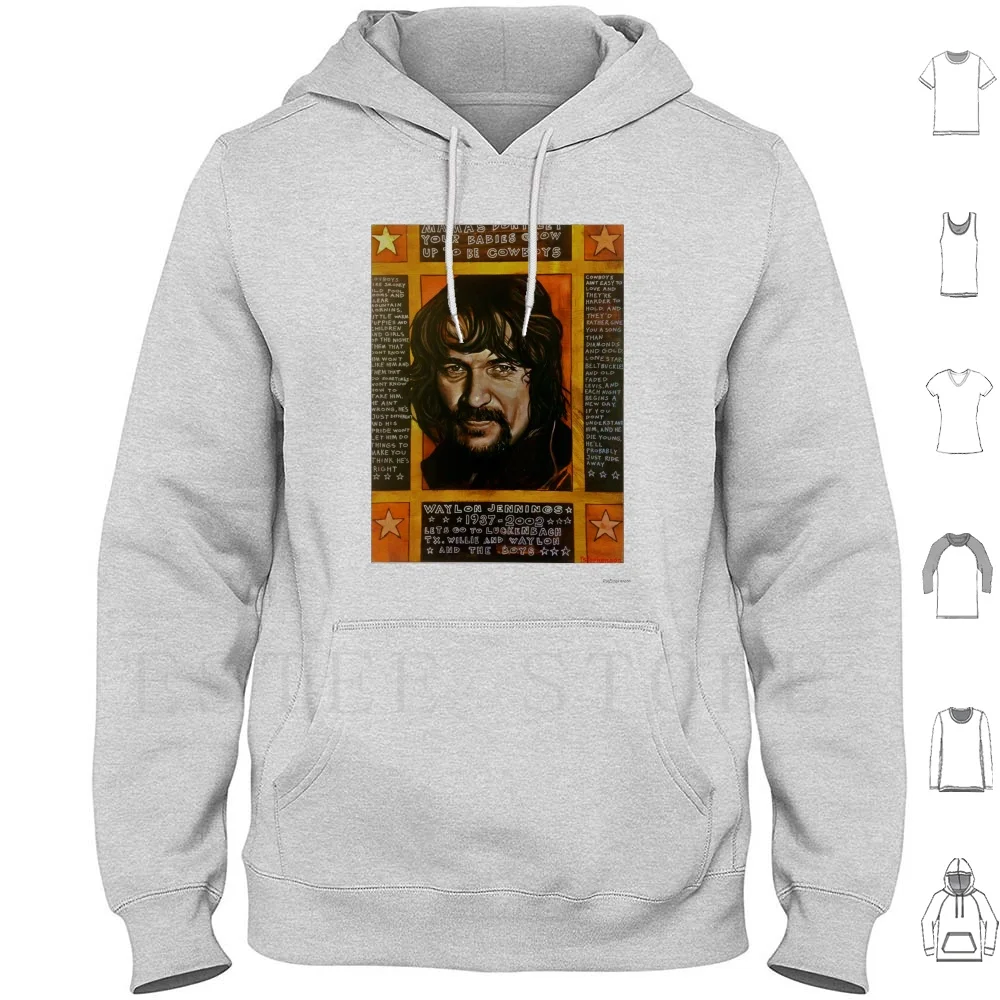 Sudaderas con capucha Waylon de manga larga, música country, Honkytonk, Hippies, vaqueros de peligro, Ray, Stephenson, bebés crecen