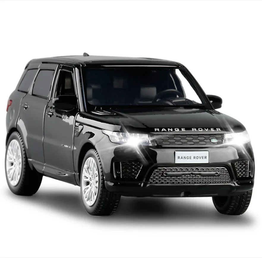 1:32 Alloy Car Land-Rover Model 6 doors Range Rover Sports Car Model Sound and Light Back Children Toys Favorite for Boy