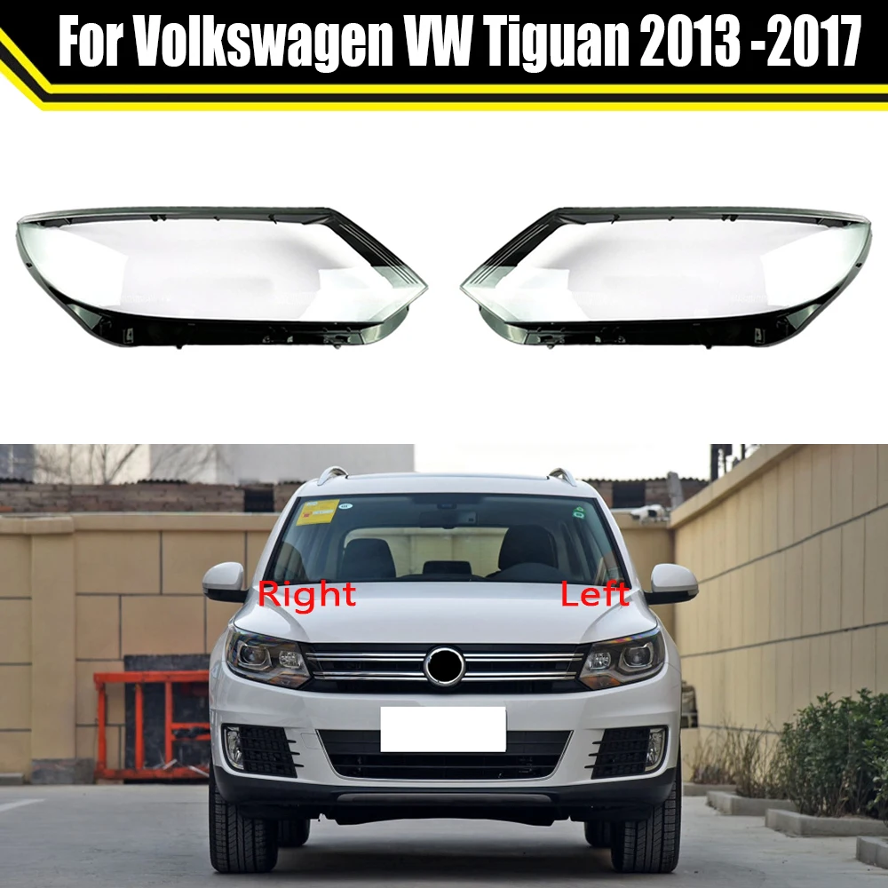 

Car Front Headlight Headlamp Light Clear Lens Case Lampshade Auto Shell Cover For Volkswagen VW Tiguan 2013 2014 2015 2016 2017