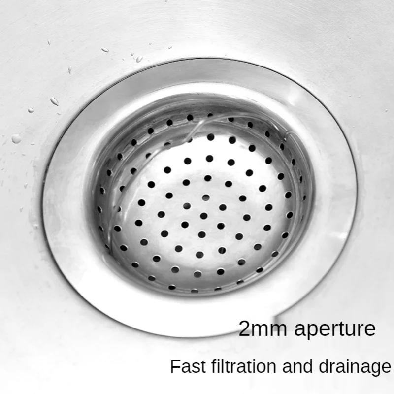 1pcs Stainless Steel Water Sink Filter Kitchen Strainer Mesh with handle Floor Drain Cover Hair Catche Stopper Bathroom Hardware