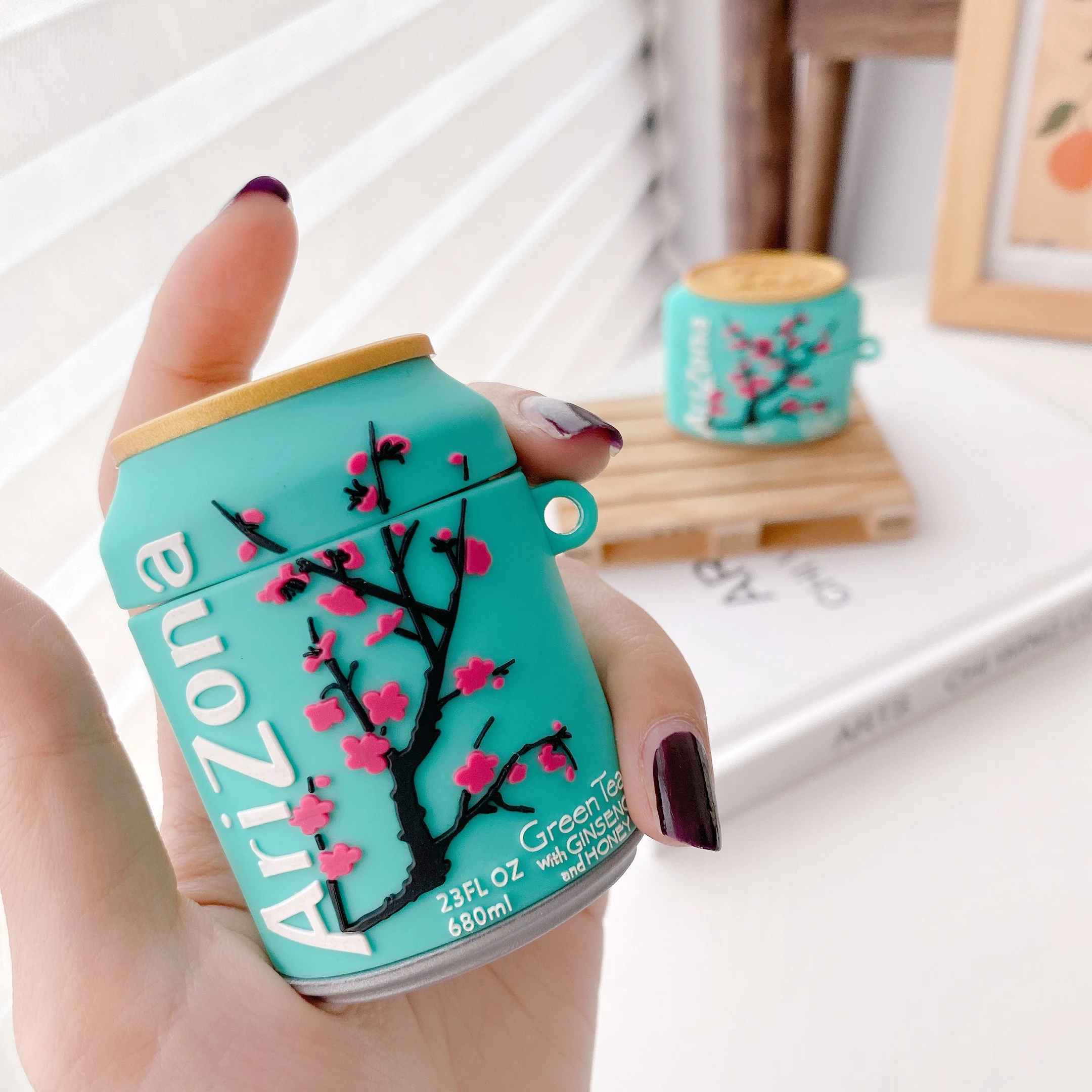 Arizona Sakura Iced Tea Drink Silicone Earphone Cover for Airpods 1 2 Pro Charging Case Cover Wireless Earphone Protection Box