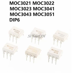 10PCS MOC3020 MOC3021 MOC3022 MOC3023 MOC3041 MOC3043 MOC3052 MOC3061 MOC3062 MOC3063 DIP6 DIP Optocoupler new original