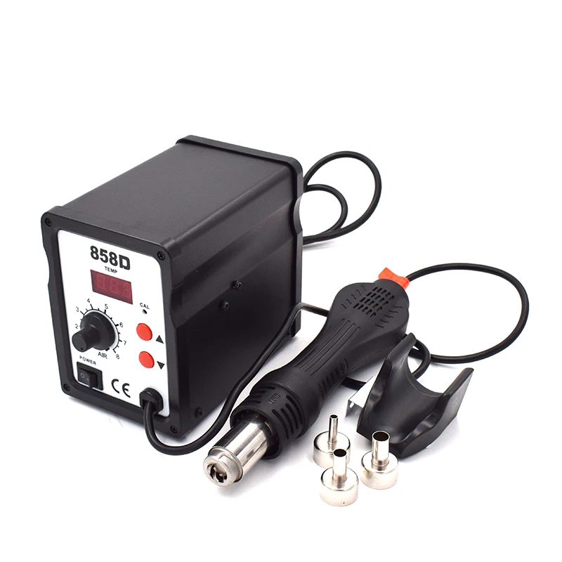 858D منفاخ هواء ساخن, محطة لحام SMD 220V 700W